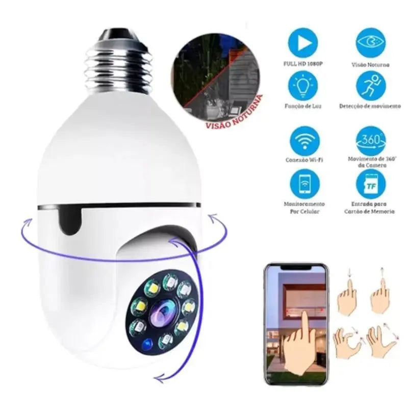 Camera de Segurança WiFi 360° Security Cam