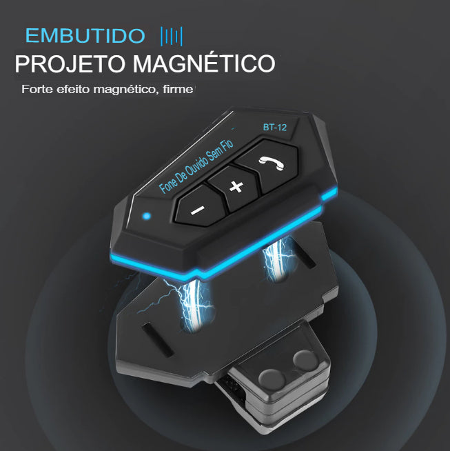 Fone De Ouvido De Motocicleta Sem Fio BT12