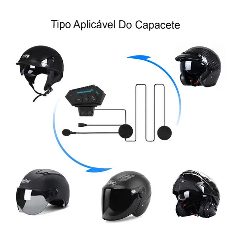 Fone De Ouvido De Motocicleta Sem Fio BT12