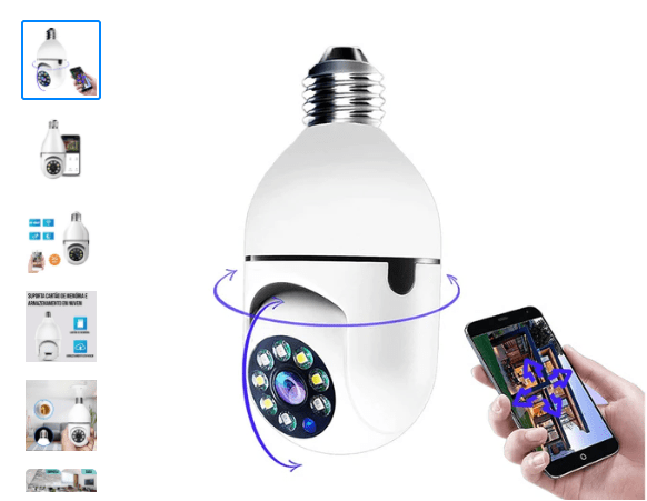 Camera de Segurança WiFi 360° Security Cam