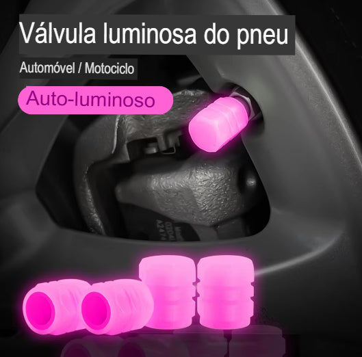 Conjunto de válvulas de pneus Brilhantes para Automóveis