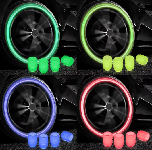 Conjunto de válvulas de pneus Brilhantes para Automóveis