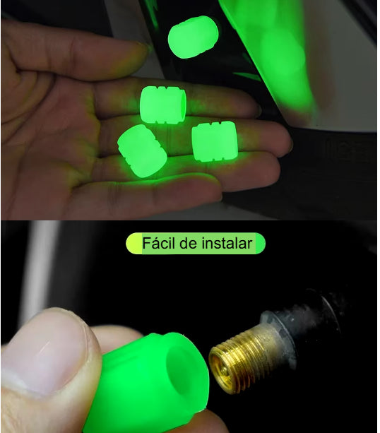 Conjunto de válvulas de pneus Brilhantes para Automóveis